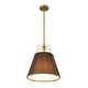 preview thumbnail 13 of 91, Mid Century 4-Light Conical Fabric Shade Lantern Pendant Ambient Light