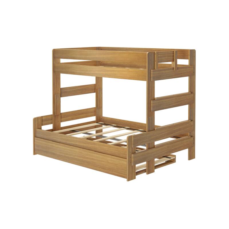 Max and Lily Farmhouse Twin over Full Bunk Bed with Trundle