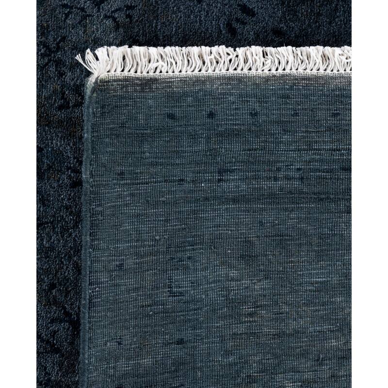 Overdyed One-of-a-Kind Hand-Knotted Area Rug - Black - 6' 1" x 9' 5"