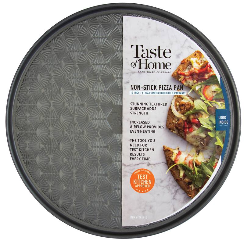 Taste of Home 14-inch Non-Stick Metal Pizza Pan