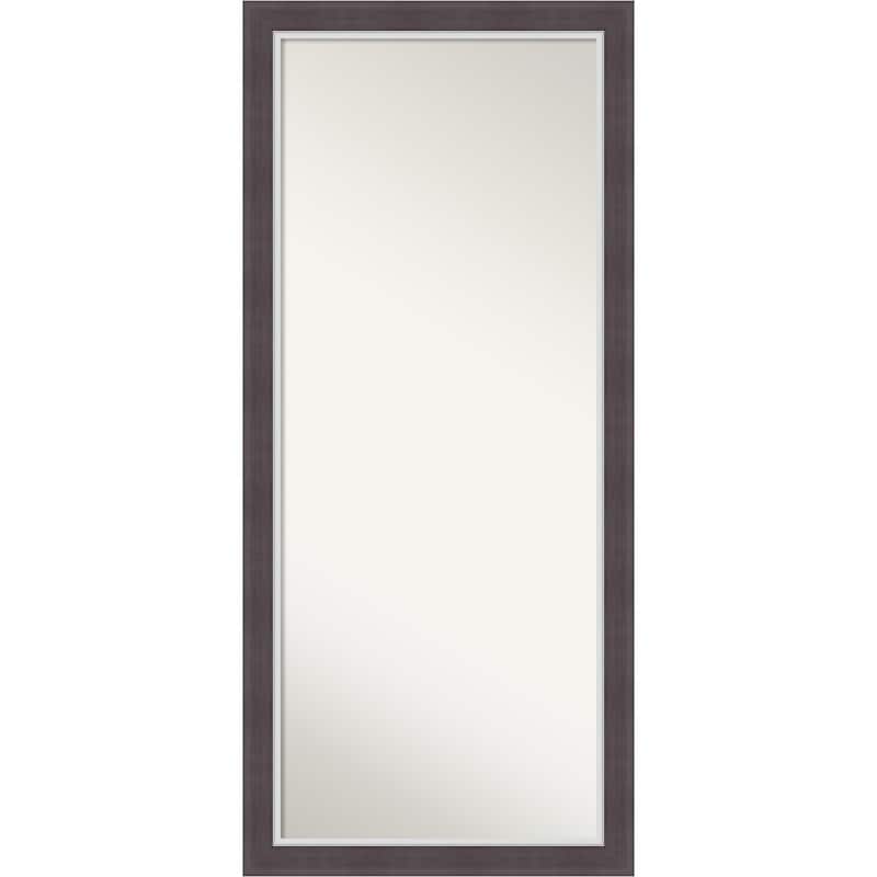 Ellie Non-Beveled Framed Full-Length Floor Leaner Mirror