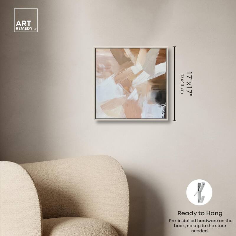 Taupe and Ash II Canvas by Art Remedy