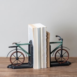 Blue Frame Motorcycle Bookend for Men Bike Lovers Dads Fathers Day Gift Idea 