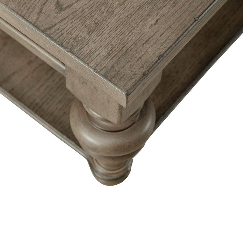 Americana Farmhouse Dusty Taupe Rectangular Cocktail Table