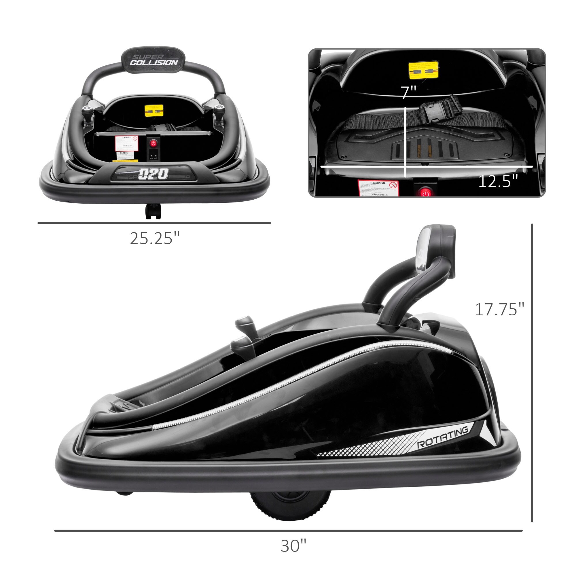 お歳暮ならオンライン Electric 12V 360-Degree Ride-On Adventures Exciting - Toy 知育玩具