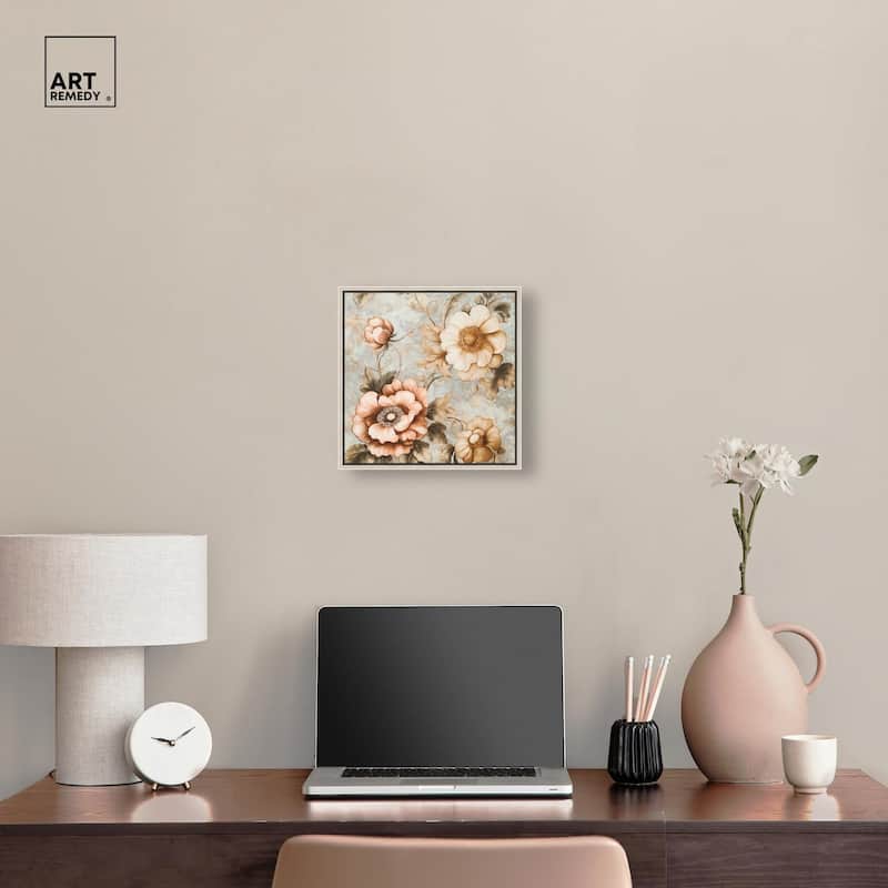 Retro Rose I Canvas by Art Remedy