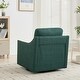 preview thumbnail 16 of 37, Linen Swivel Chairs, Club Accent Chairs, Soft Cushions