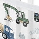 preview thumbnail 5 of 4, Green Blue Construction Truck Boy Sweet Jojo Designs + BreathableBaby Breathable Mesh Crib Liner Tire Tracks