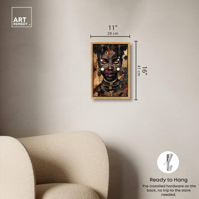 In Golden Accents Canvas by Art Remedy