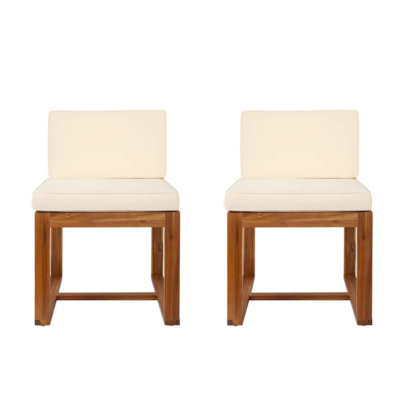 Kaysn Outdoor Acacia Wood Dining Chair (Set of 2) by Christopher Knight Home