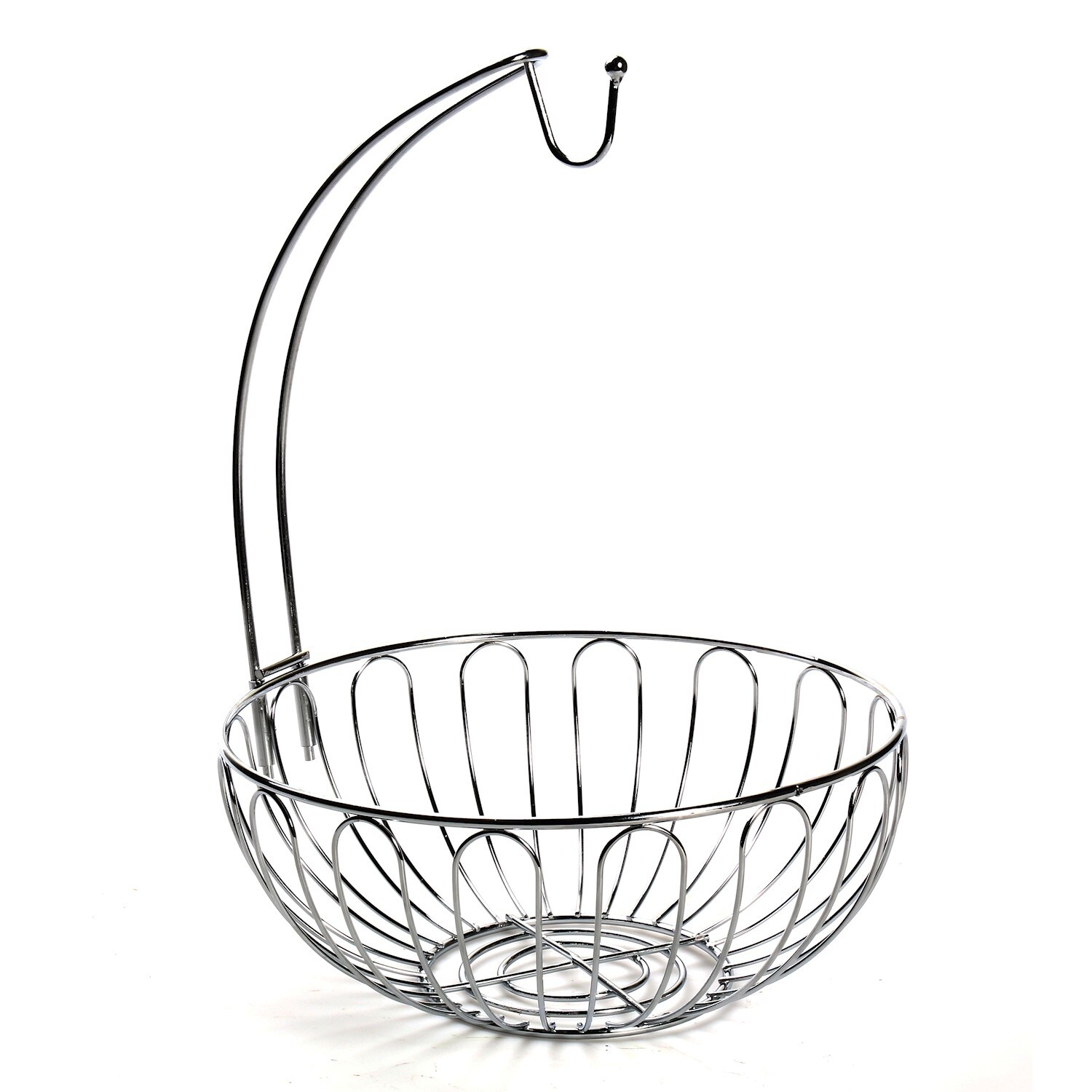 Simple Houseware 2 Tier Countertop Fruit Basket Bowl Storage Chrome