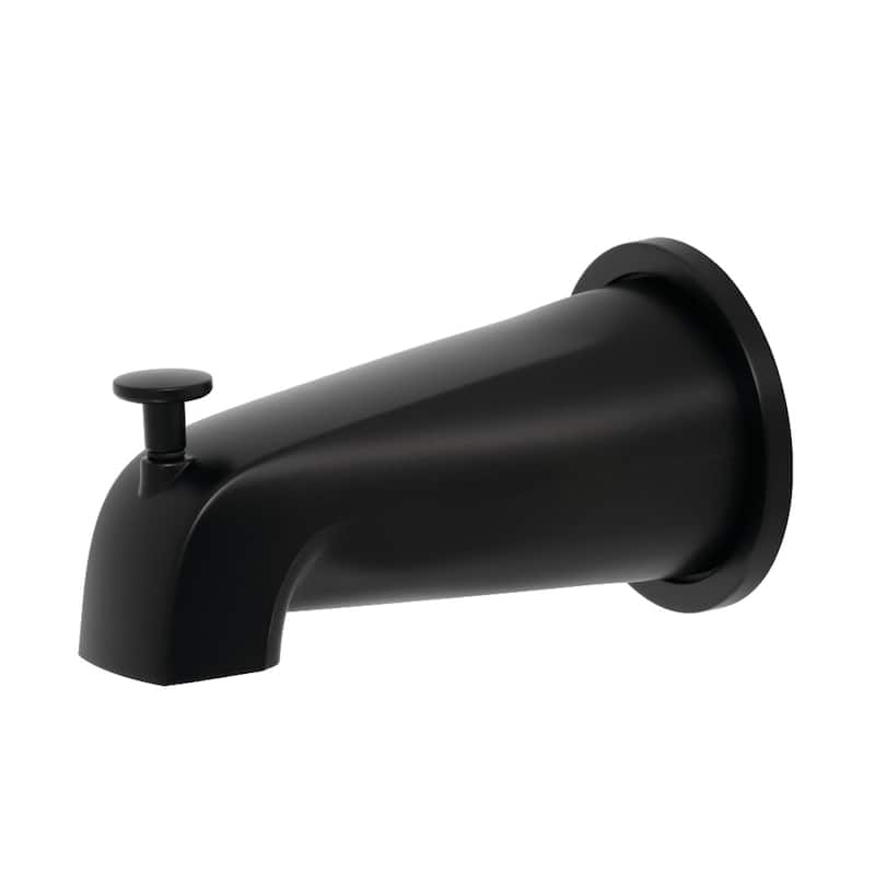 Kingston Brass Showerscape Diverter Tub Spout with Flange - Matte Black