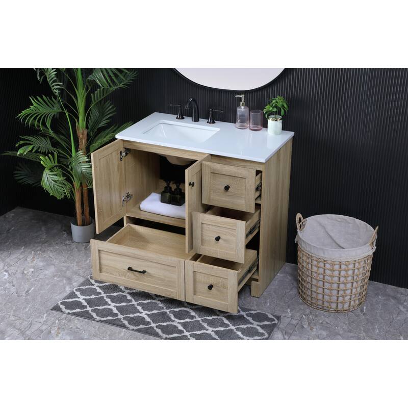Fresco 32 - 42 Inch Single Bathroom Vanity