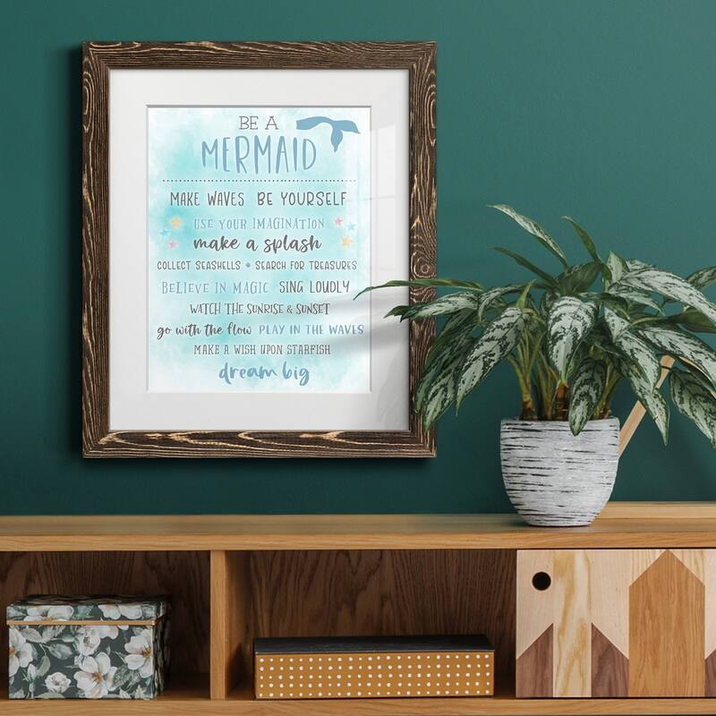 Be a Mermaid-Premium Framed Print - Ready to Hang