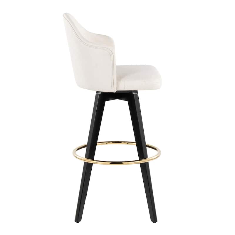 Ahoy Upholstered 30" Fixed-Height Barstool - Set of 2