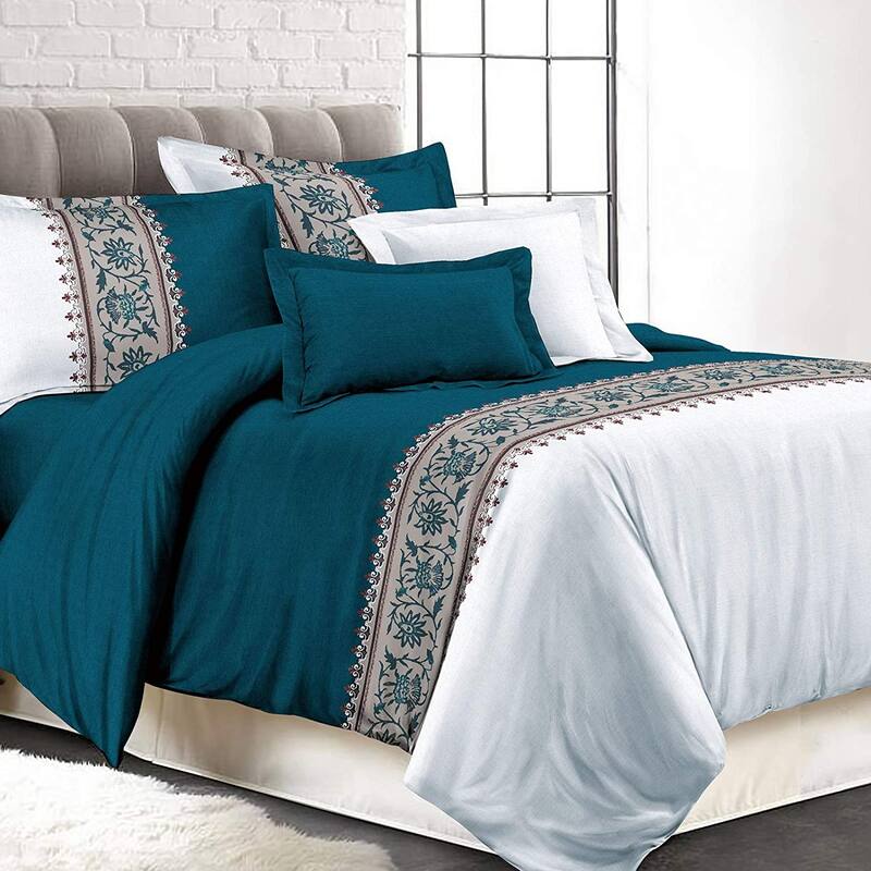 Shatex Kids 2 Piece Textured Striped Comforter Set