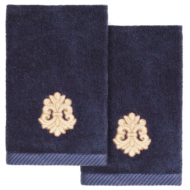 Authentic Hotel and Spa 2PC May Fingertip Towel Set - Marine