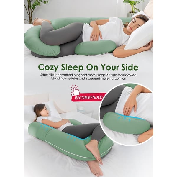 Boppy Pillow Memory Foam Pregnancy Wedge Pillow Supports Belly