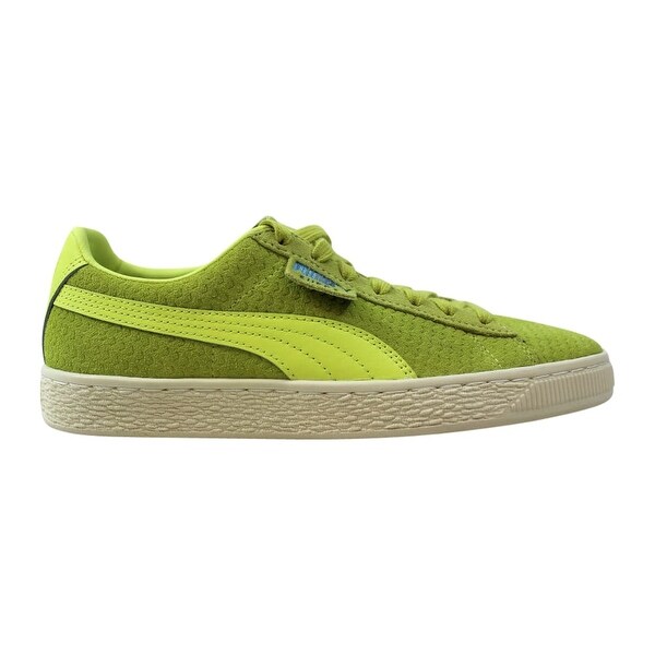 lime green puma suede