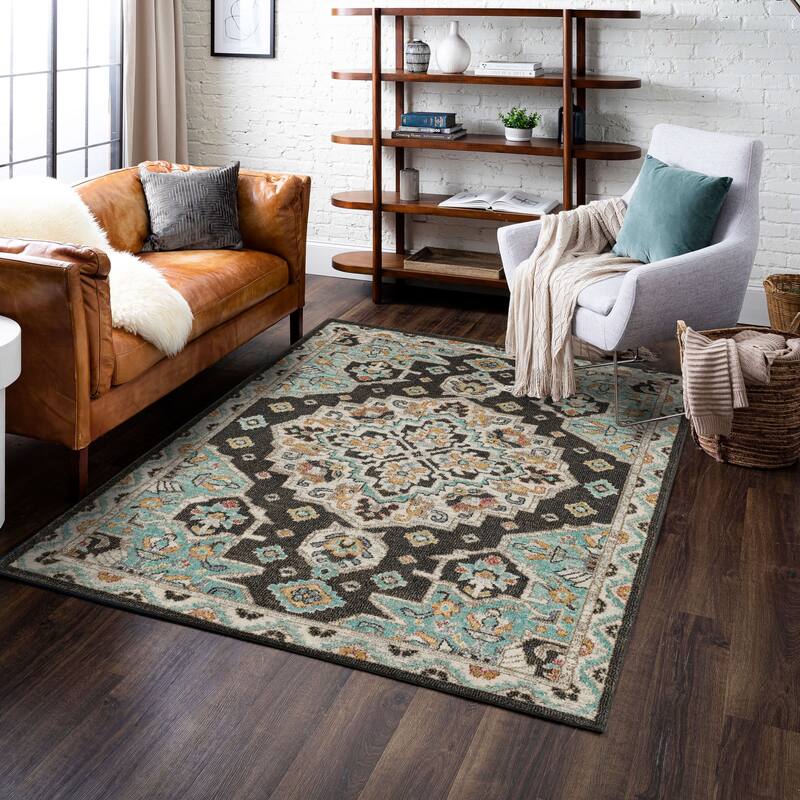 Mohawk Home Laughton Traditional Medallion Area Rug