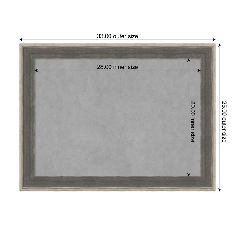 Amanti Art Cottage Grey Silver Framed - 33 x 25 in