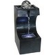 preview thumbnail 2 of 5, Soothing Matrix Indoor Tabletop Water Fountain - LED Light - 12-Inch
