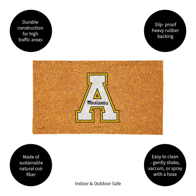 Coir Door Mat, 16"x 28", Appalachian State University - 28" x 16"