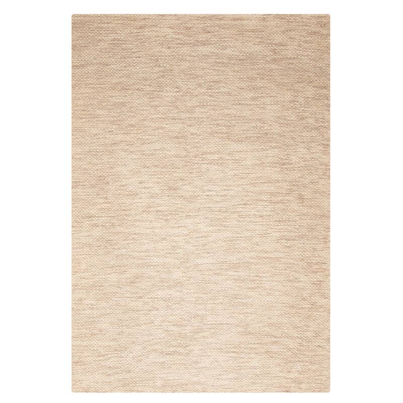 ECARPETGALLERY Braid weave Sienna Tan Wool Rug - 5'1 x 7'5