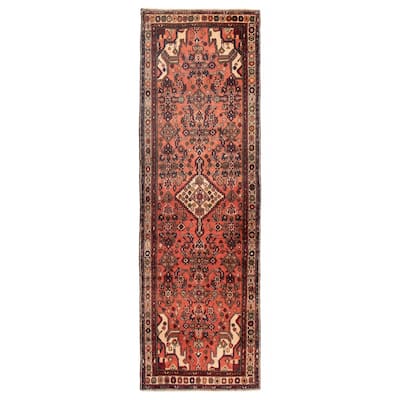 ECARPETGALLERY Hand-knotted Andelz Dark Copper Wool Rug - 3'1 x 9'10
