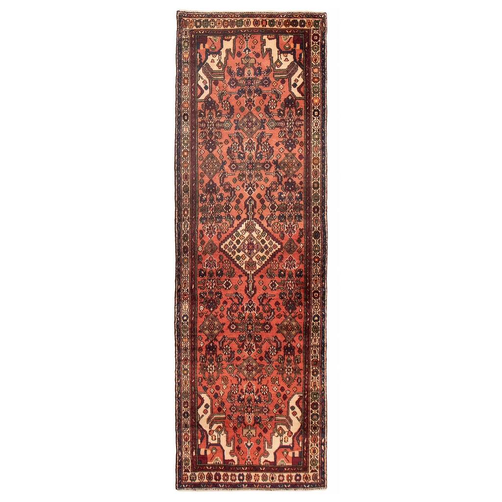 ECARPETGALLERY Hand-knotted Andelz Dark Copper Wool Rug - 3'1 x 9'10