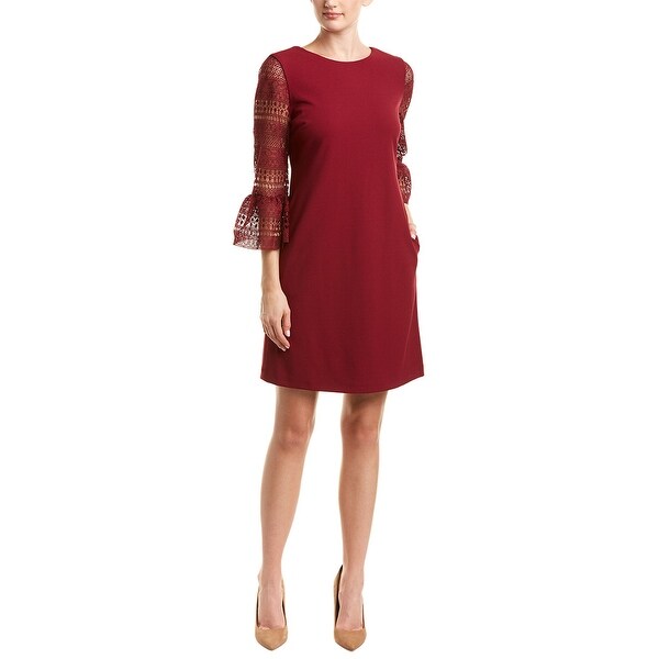 wine colored sheath dress