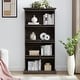 preview thumbnail 15 of 23, GDFStudio - Brookline Modern Storage Glass Display Cabinet with Flip-Up Glass Doors and 4-Tier Shelving