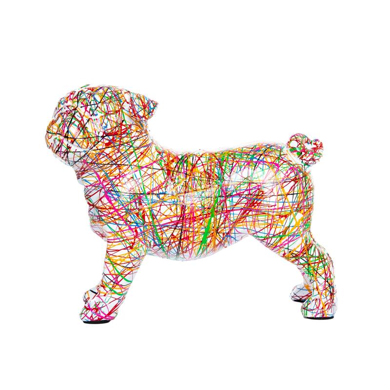 Interior Illusions Plus Expressionist Standing Bulldog - 9" long