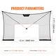 preview thumbnail 10 of 9, Black Hockey Net Backstop with Iron Frame and Sandbag Design