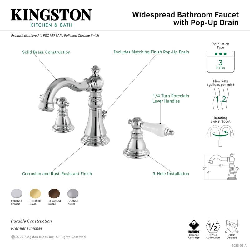 American Patriot 8 in. Widespread Bathroom Faucet