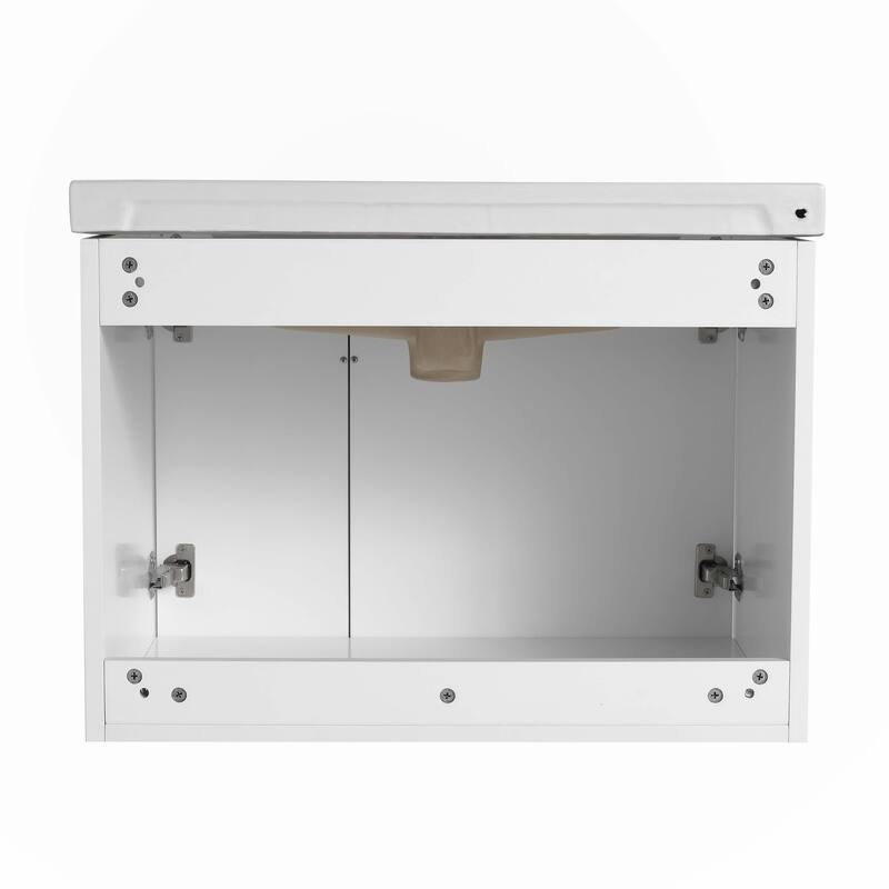 28 Inch Bathroom Vanity with Ceramic Sink