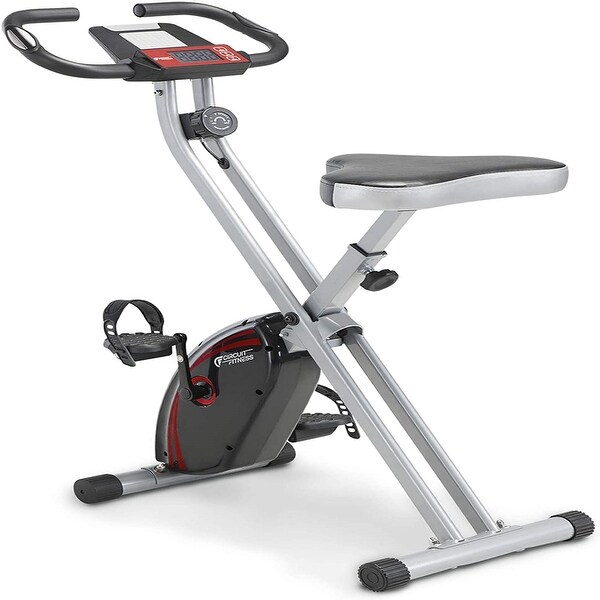 Creative K Folding Magnetic Upright Exercise Bike with Pulse - Medium
