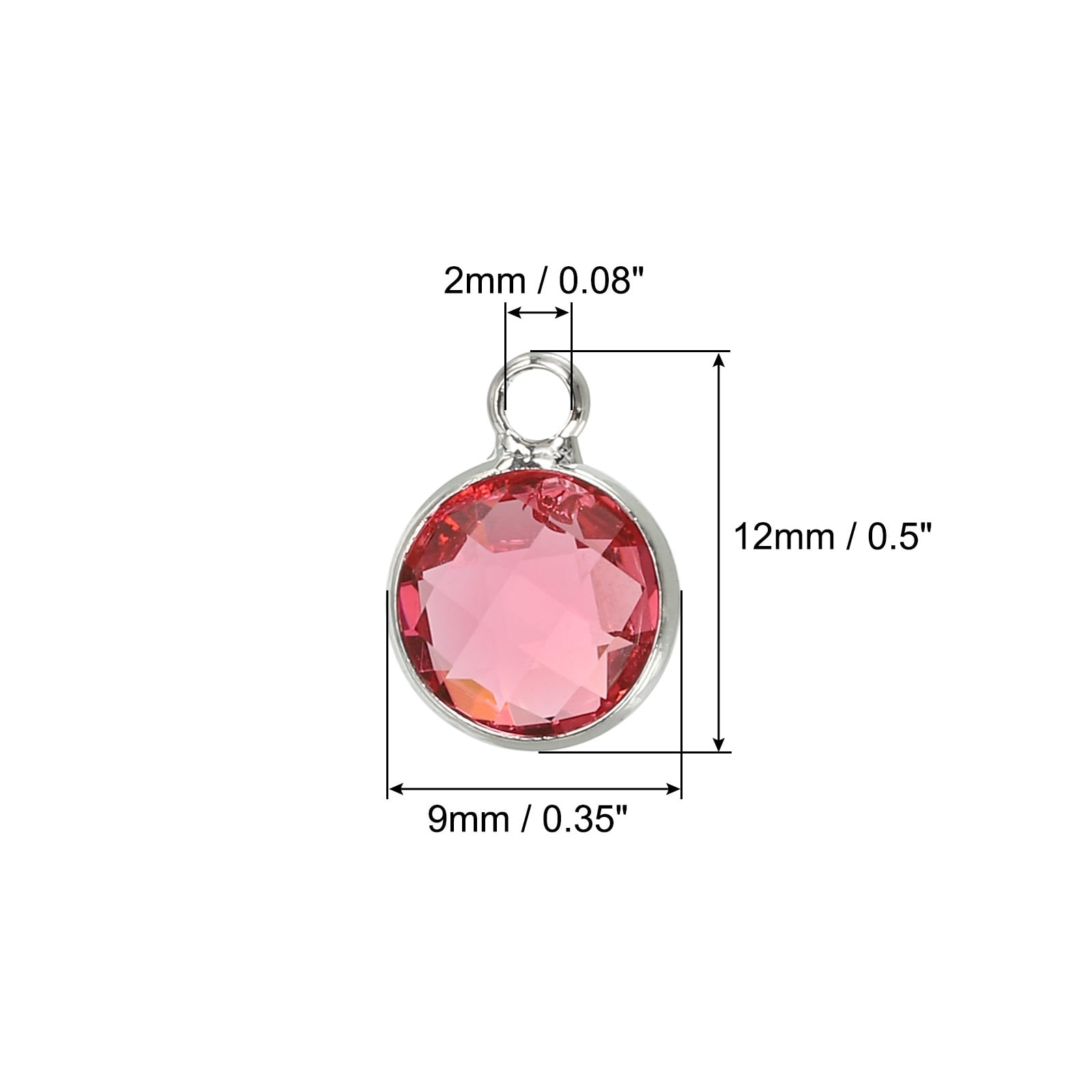 Crystal Birthstone Charm, Pendants Drop Bead, for Jewelry Making, Bracelets