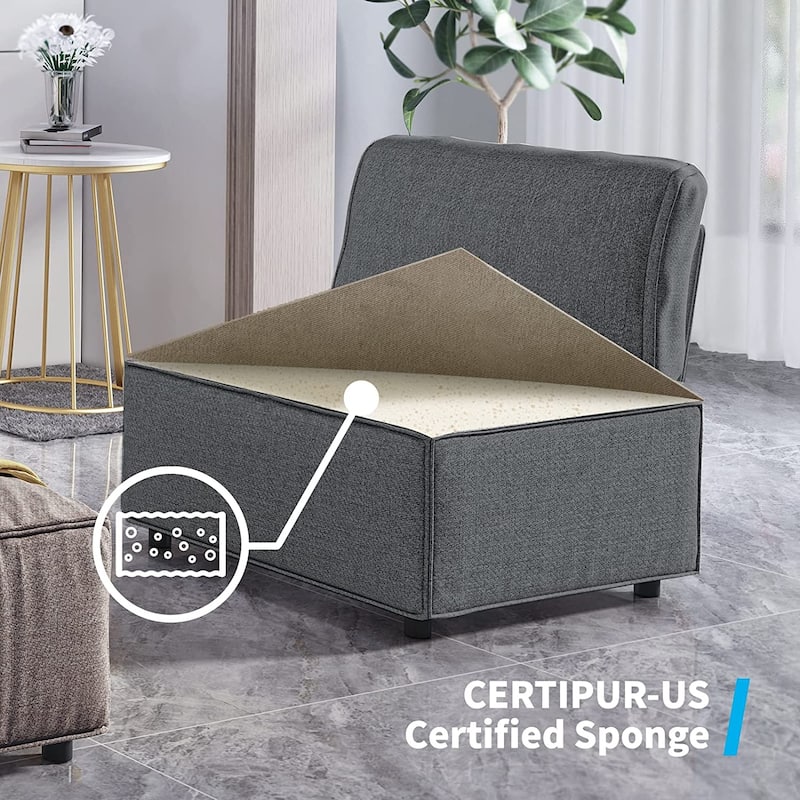 Mixoy Convertible Modular Sleeper Couch with Ottoman