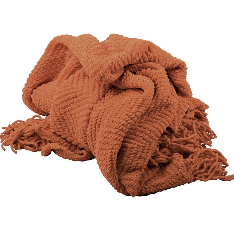 Knitted Tweed Couch Throw