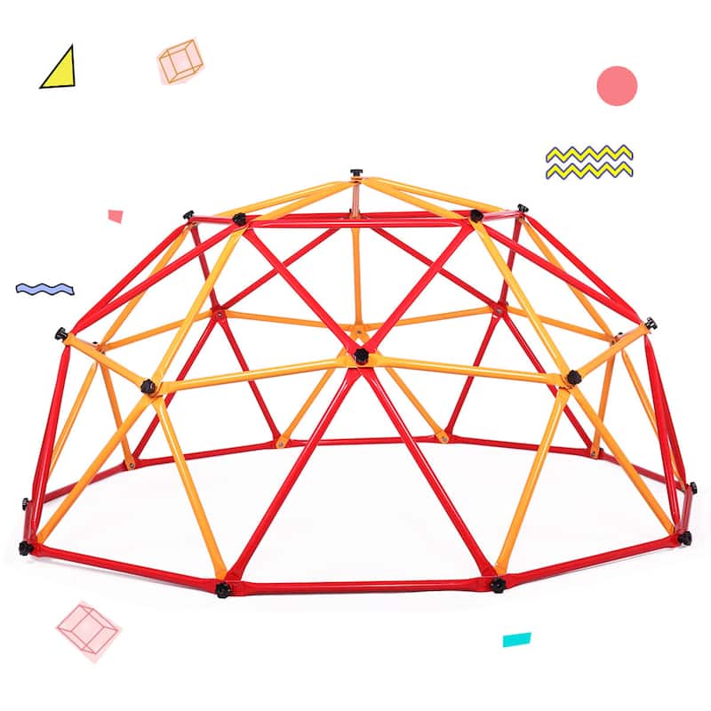 Outdoor Dome Climber, Monkey Bars Climbing Tower for Kids, Blue&Yellow