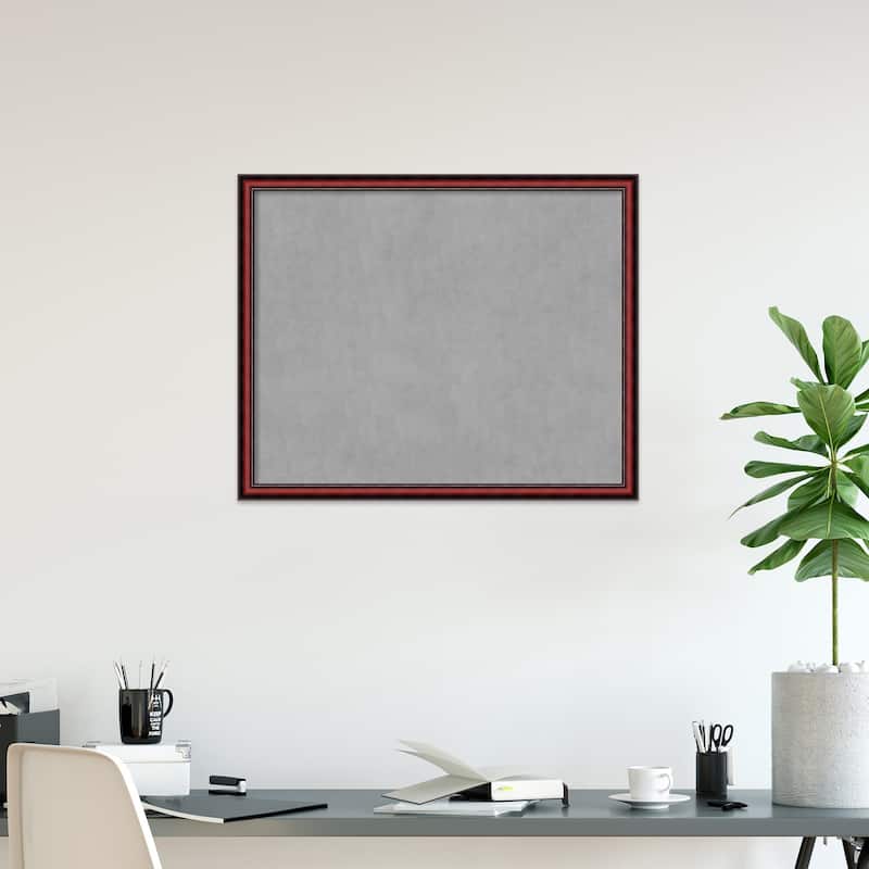 Amanti Art Rubino Cherry Scoop Framed Magnetic Board