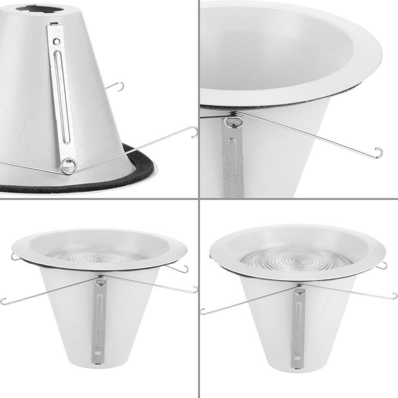 6 in. Satin White Recessed Open Trim for 6 in. Housing - Medium