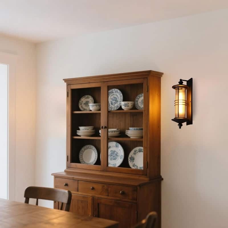 E26 porch light oil rubbed bronze wall lighting aluminum, glass, metal wall bulbs - N/A