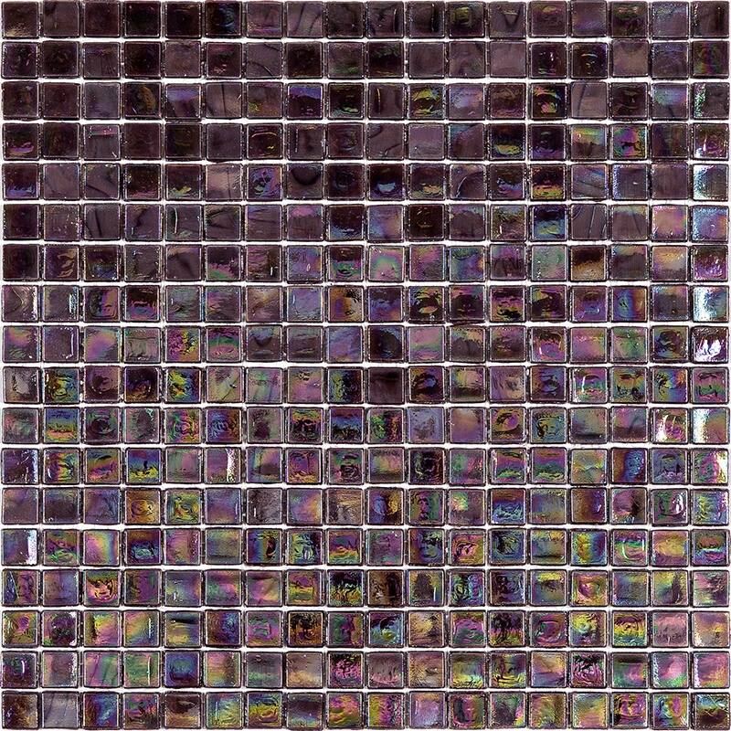 Apollo tile 12" x 12" Skosh Glossy Wine Red Glass Tile (18.69 sq ft/case) - 20 Pack