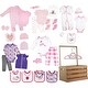 preview thumbnail 2 of 3, 43 Pc Girl Clothing Baby Shower Gift Crate