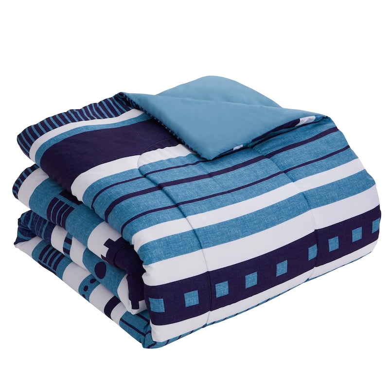 7-Piece Printed Bed in a Bag Comforter and Sheet Sets