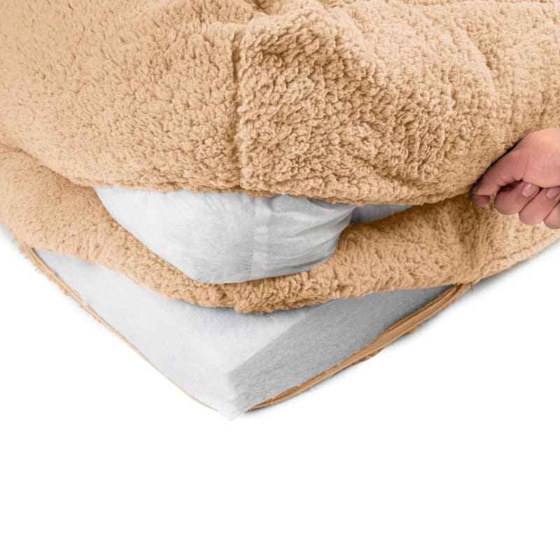 Sherry Kline Sherpa Couch 3-Sides Bumper Dog Bed