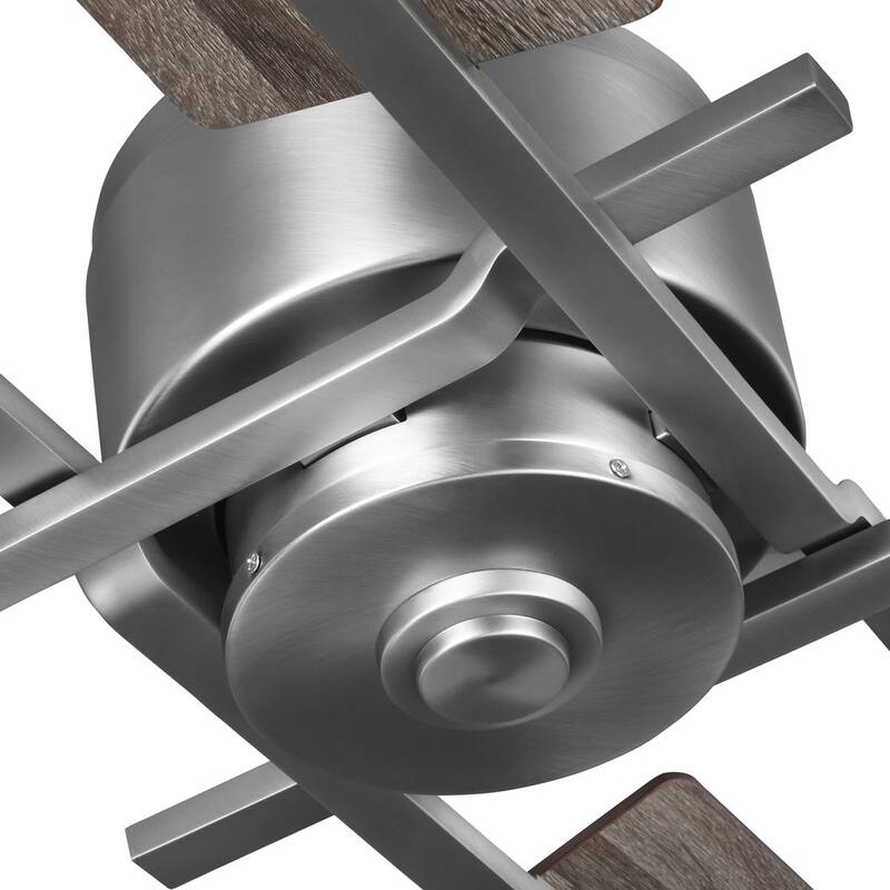 Bedwin Collection 56" Four-Blade Antique Nickel Ceiling Fan - 11.020" x 23.300" x 13.380"