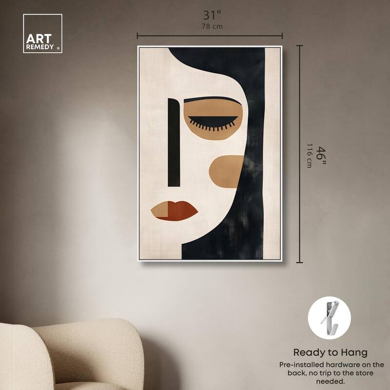 Face Moderne II Canvas by Art Remedy